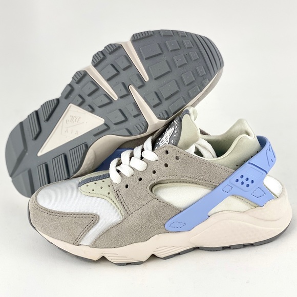 Nike Air Huarache Grey Celestine Blue Women's Sneakers Shoes DV6983-100 - Picture 2 of 12